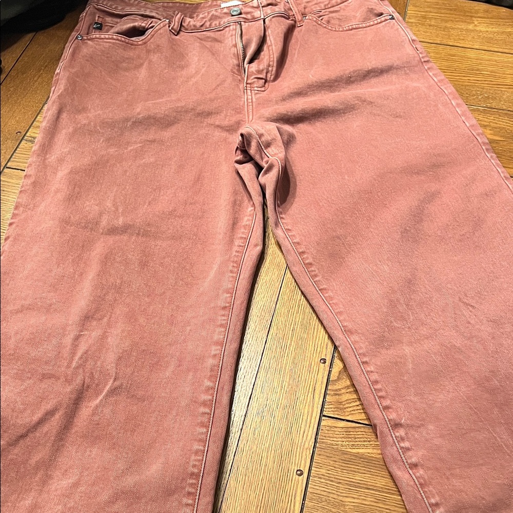 KanCan Women's Dusty Rose Straight Leg Jeans